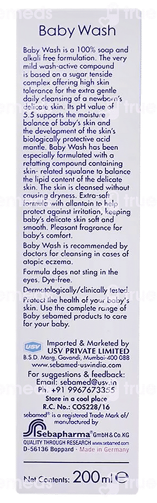 Sebamed Baby Wash Extra Soft Liquid 200 ML