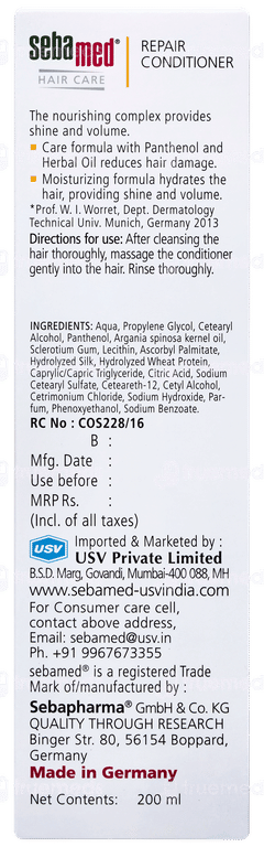 Sebamed Hair Care Repair Conditioner 200ml