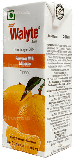 Walyte New Orange Electrolyte Drink 200ml