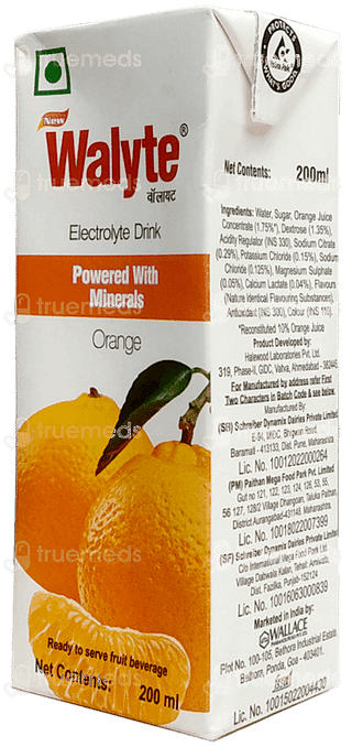 Walyte New Orange Electrolyte Drink 200ml