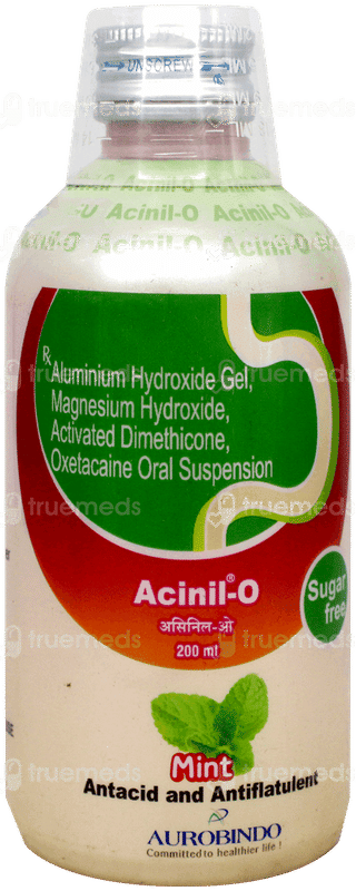 Acinil O Mint Sugar Free Suspension 200Ml