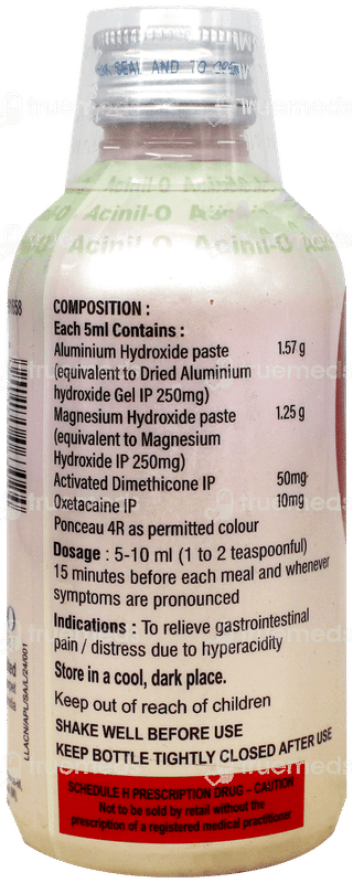 Acinil O Mint Sugar Free Suspension 200Ml