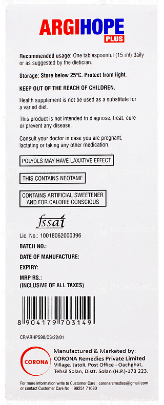 Argihope Plus Liquid 90ml