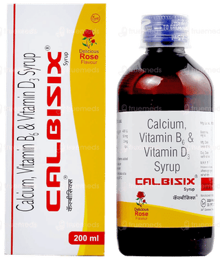 Calbisix Rose Flavour Syrup 200ml