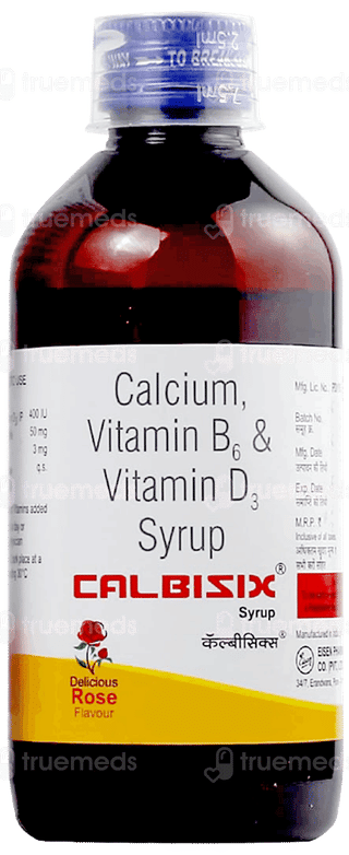 Calbisix Rose Flavour Syrup 200ml