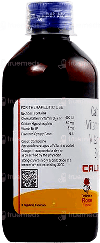 Calbisix Rose Flavour Syrup 200ml