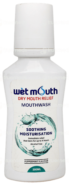 Wet Mouth Peppermint Flavour Mouthwash 200Ml