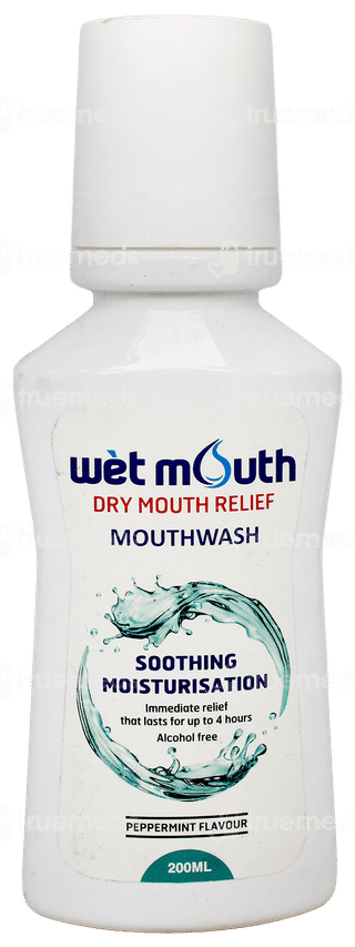 Wet Mouth Peppermint Flavour Mouthwash 200Ml