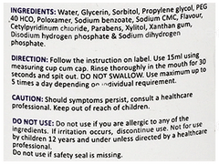 Wet Mouth Peppermint Flavour Mouthwash 200Ml