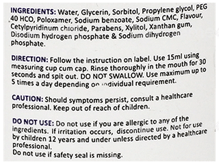 Wet Mouth Peppermint Flavour Mouthwash 200Ml