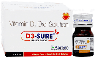 D3 Sure Nano Shot Sugar Free Solution 5ml