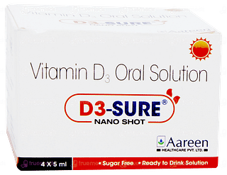 D3 Sure Nano Shot Sugar Free Solution 5ml