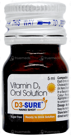 D3 Sure Nano Shot Sugar Free Solution 5ml D3 Sure Nano Shot Sugar Free Solution 5ml