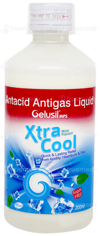 Gelusil Mps Xtra Cool Mint Flavour Sugar Free Liquid 200ml