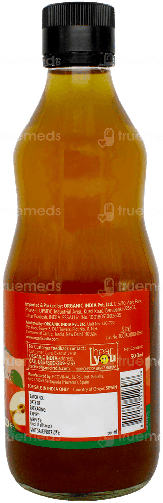 Organic India Apple Cider Vinegar 500ml