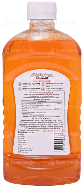 Ciphands Protect Antiseptic Disinfectant Liquid 250ml