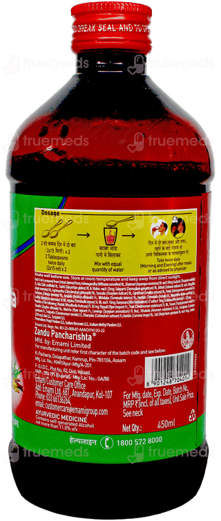 Zandu Pancharishta Digestive Tonic 450Ml