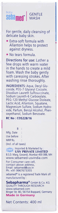 Sebamed Baby Gentle Wash 400ml Sebamed Baby Gentle Wash 400ml