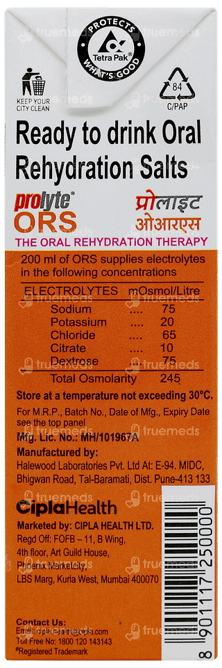 Prolyte Ors Orange Ready To Drink 200ml