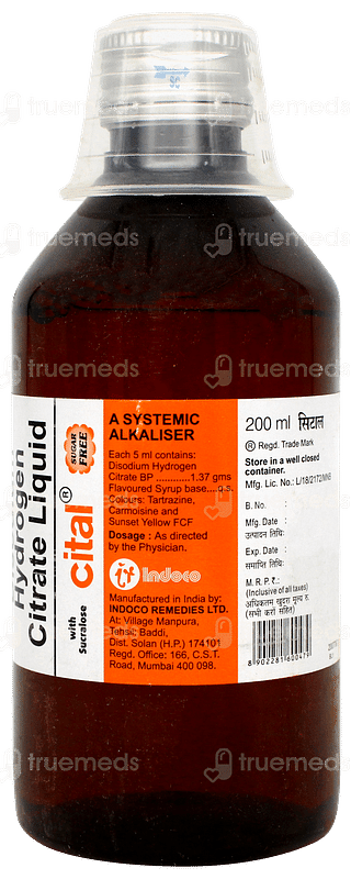 Cital Sugar Free Liquid 200ml