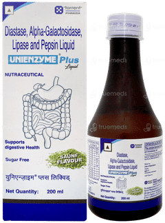 Unienzyme Plus Saunf Flavour Liquid 200ml Unienzyme Plus Saunf Flavour Liquid 200ml