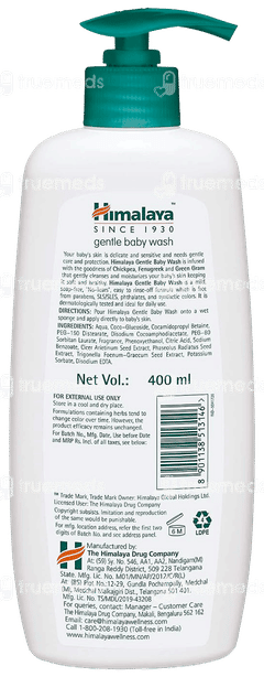 Himalaya Gentle Baby Wash 400Ml