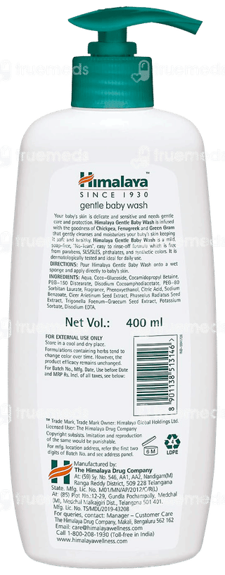 Himalaya Gentle Baby Wash 400Ml