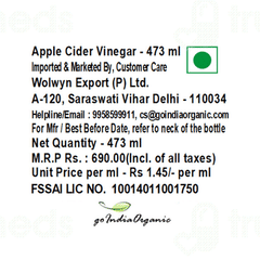 Bragg Organic Raw Unfiltered Apple Cider Vinegar 473ml Bragg Organic Raw Unfiltered Apple Cider Vinegar 473ml
