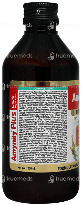 Aimil Amynity Plus Sugar Free Liquid 200 ML