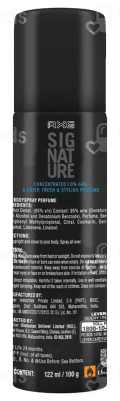 Axe Signature Body Perfume Mysterious 122 Ml
