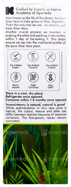 Kapiva Ayur Foods Thar Aloe Vera Juice 1 L