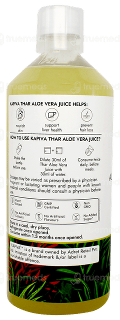 Kapiva Ayur Foods Thar Aloe Vera Juice 1 L