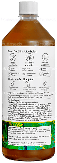 Kapiva Weight Wise Foods Get Slim Juice 1 L