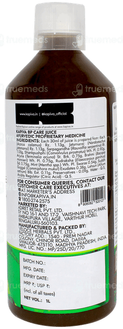 Kapiva Health Foods Bp Care Juice 1 L