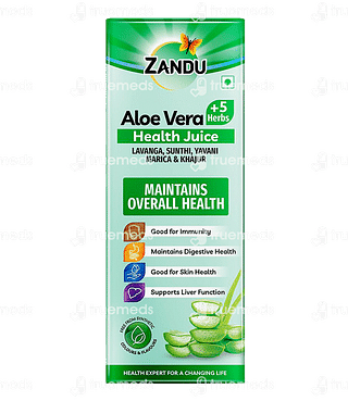 Zandu Aloe Vera +5 Herbs Health Juice 1 Litre