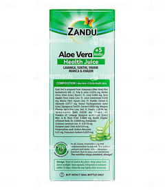 Zandu Aloe Vera +5 Herbs Health Juice 1 L