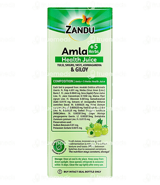 Zandu Amla +5 Herbs Juice 1 Litre