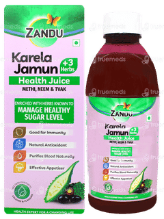 Zandu Karela Jamun +3 Herbs Health Juice 1 L