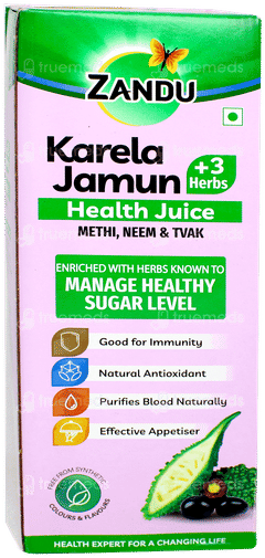 Zandu Karela Jamun +3 Herbs Health Juice 1 L