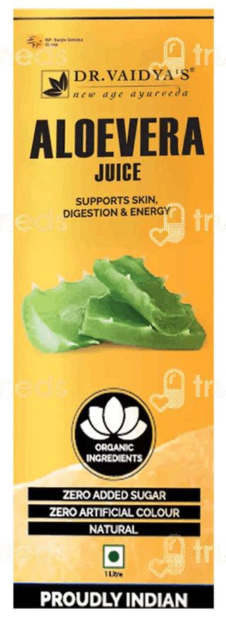 Dr Vaidyas Aloevera Zero Added Sugar Juice 1Litre