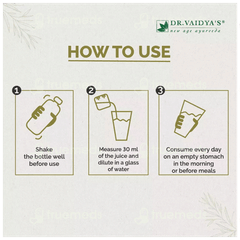 Dr Vaidyas Aloevera Zero Added Sugar Juice 1Litre
