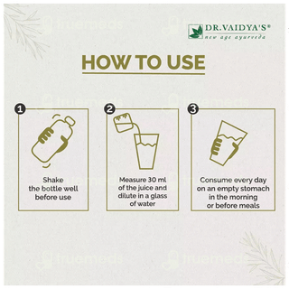 Dr Vaidyas Aloevera Zero Added Sugar Juice 1Litre
