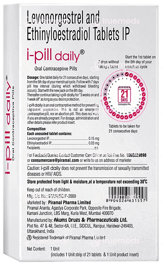 I Pill Daily Oral Contraceptive Pill 21