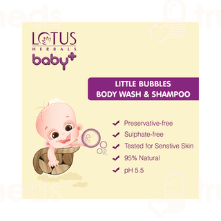 Lotus Herbals Baby+ Little Bubbles Body Wash 200 ML