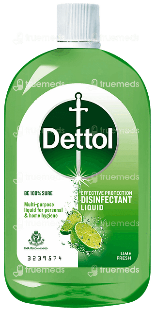 Dettol Multi Purpose Disinfectant Lime Fresh Liquid 1l