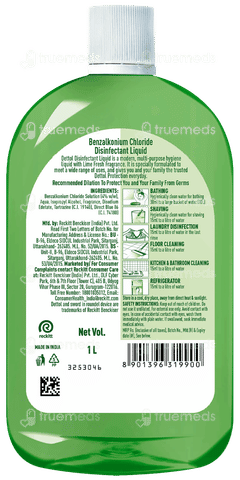 Dettol Lime Fresh Disinfectant Liquid 1 L