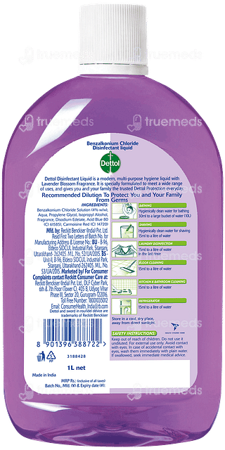 Dettol Multi Purpose Disinfectant Lavender Blossom Liquid 1liter