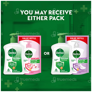 Dettol Original Liquid Handwash 200ml With Skincare Liquid Handwash Refill 175ml