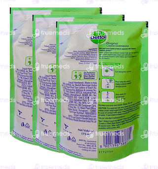 Dettol Original Liquid Handwash Refill 175ml Buy 2 Get 1 Free