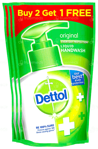 Dettol Original Liquid Handwash Refill 175Ml Buy 2 Get 1 Free